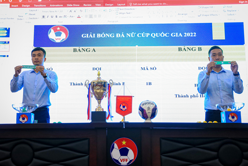 VFF - Bốc thăm xếp lịch thi đấu giải bóng đá nữ Cúp quốc gia năm 2022